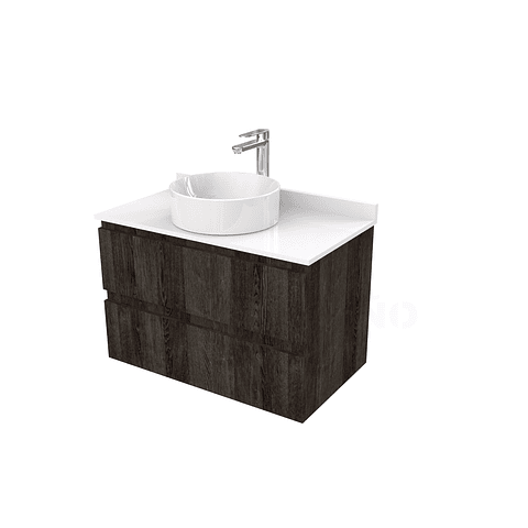 Mueble Vanitorio  para lavamanos sobreponer simple de 80 cm M2-830-SPA / Espresso