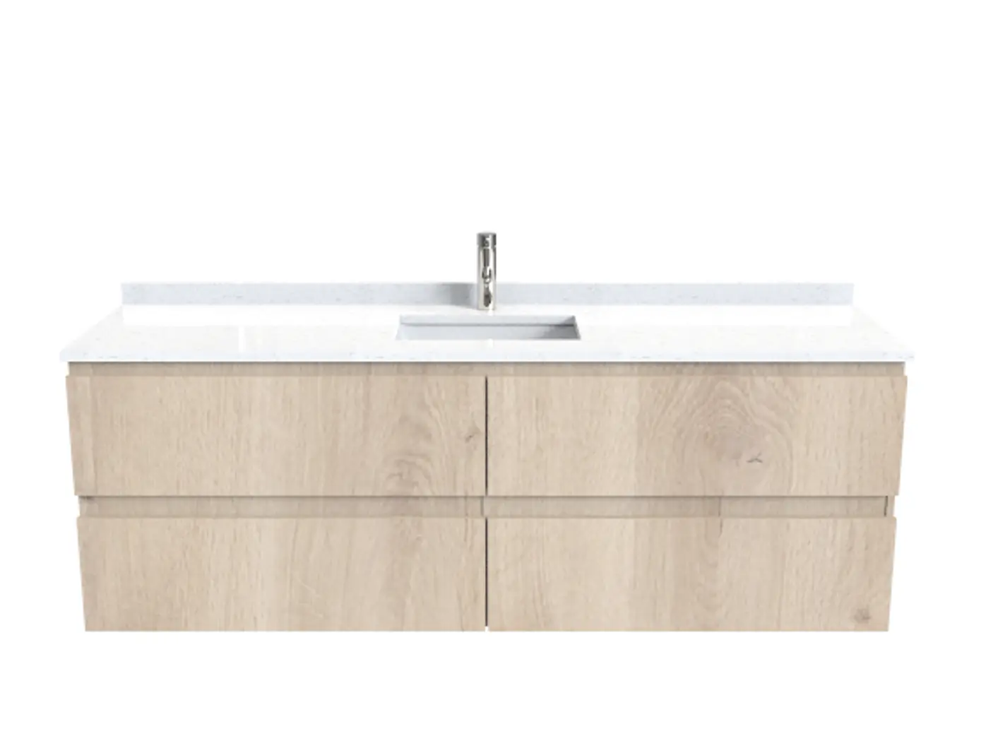 Mueble vanitorio simple  Aéreo  de 165 cm /  M2-16538 / Jerez 1