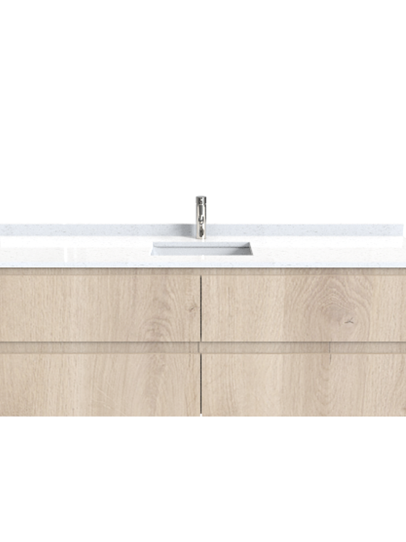 Mueble vanitorio simple  Aéreo  de 165 cm /  M2-16538 / Jerez 1