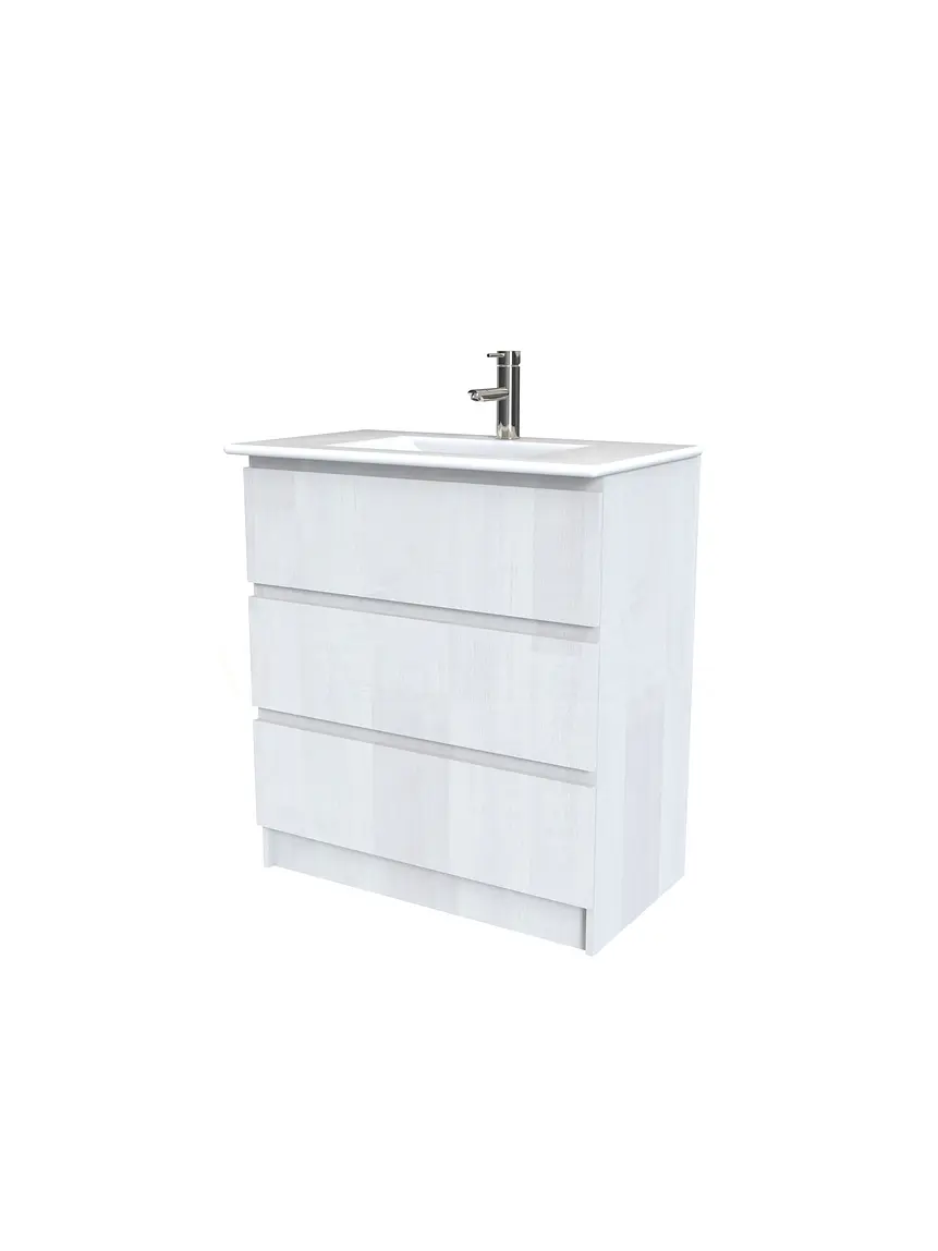 Mueble vanitorio al piso  de 70  cm con cubierta de loza M3-701  / Legno 1