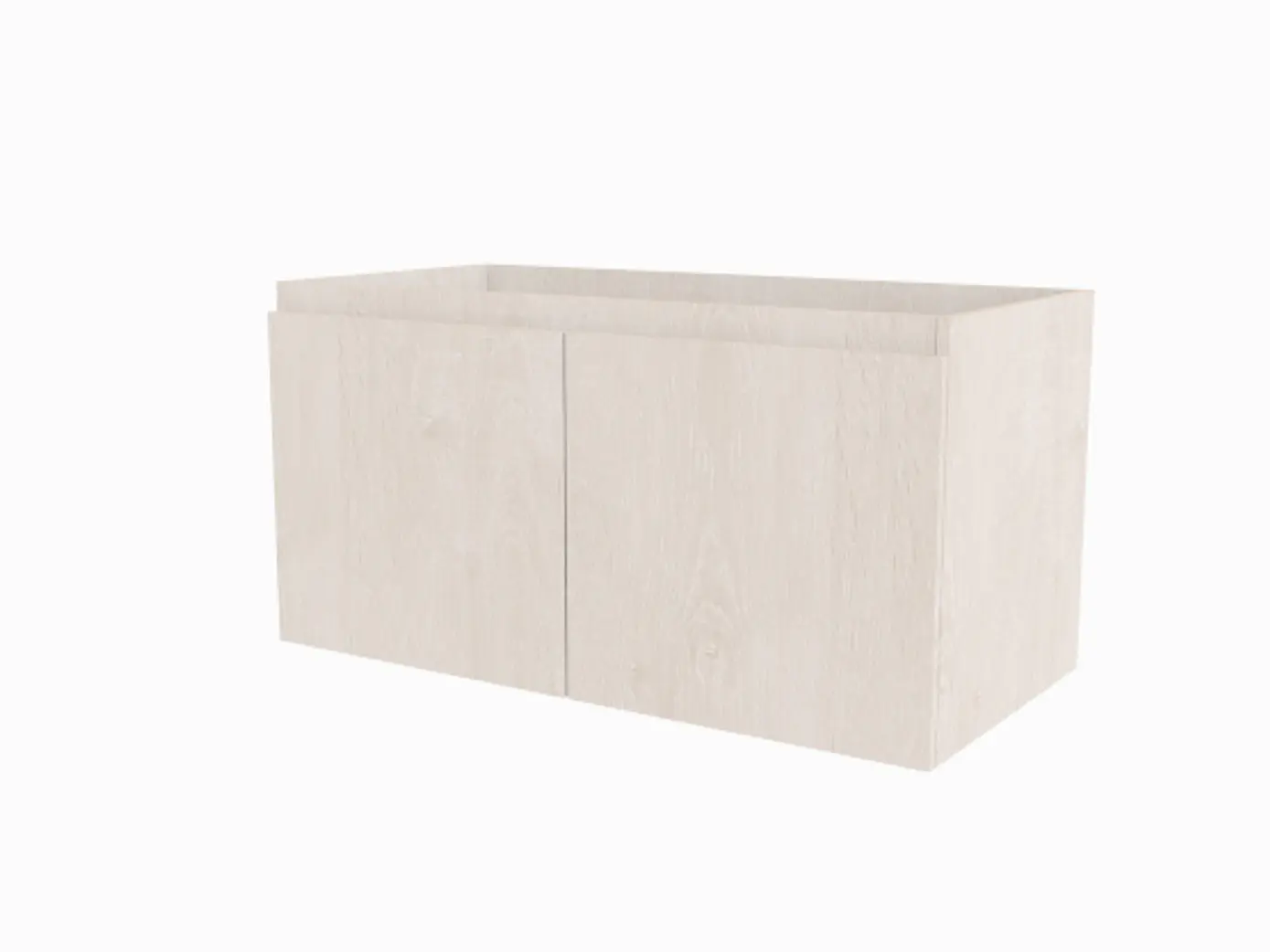 Muebles para vanitorio simple con cubiertas de 100 cm de largo x 50 cm de profundidad 1