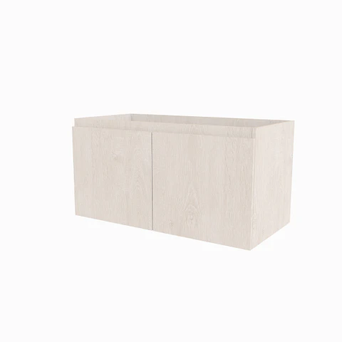 Muebles para vanitorio simple con cubiertas de 100 cm de largo x 50 cm de profundidad