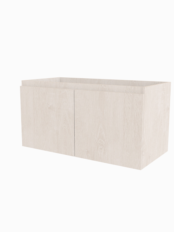 Muebles para vanitorio simple con cubiertas de 100 cm de largo x 50 cm de profundidad 1