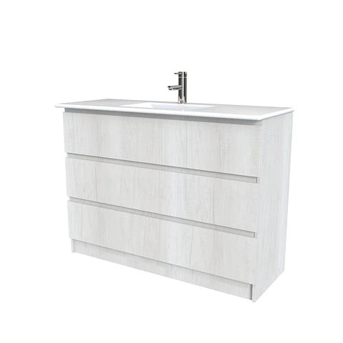 Mueble vanitorio al piso  de 120  cm con cubierta de loza M3-1201  / Toscana