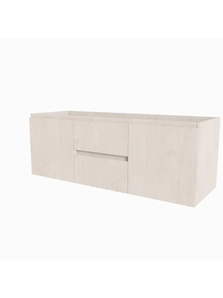Muebles para vanitorio Doble  con cubiertas de 140 cm de largo x 50 cm de profundidad 1