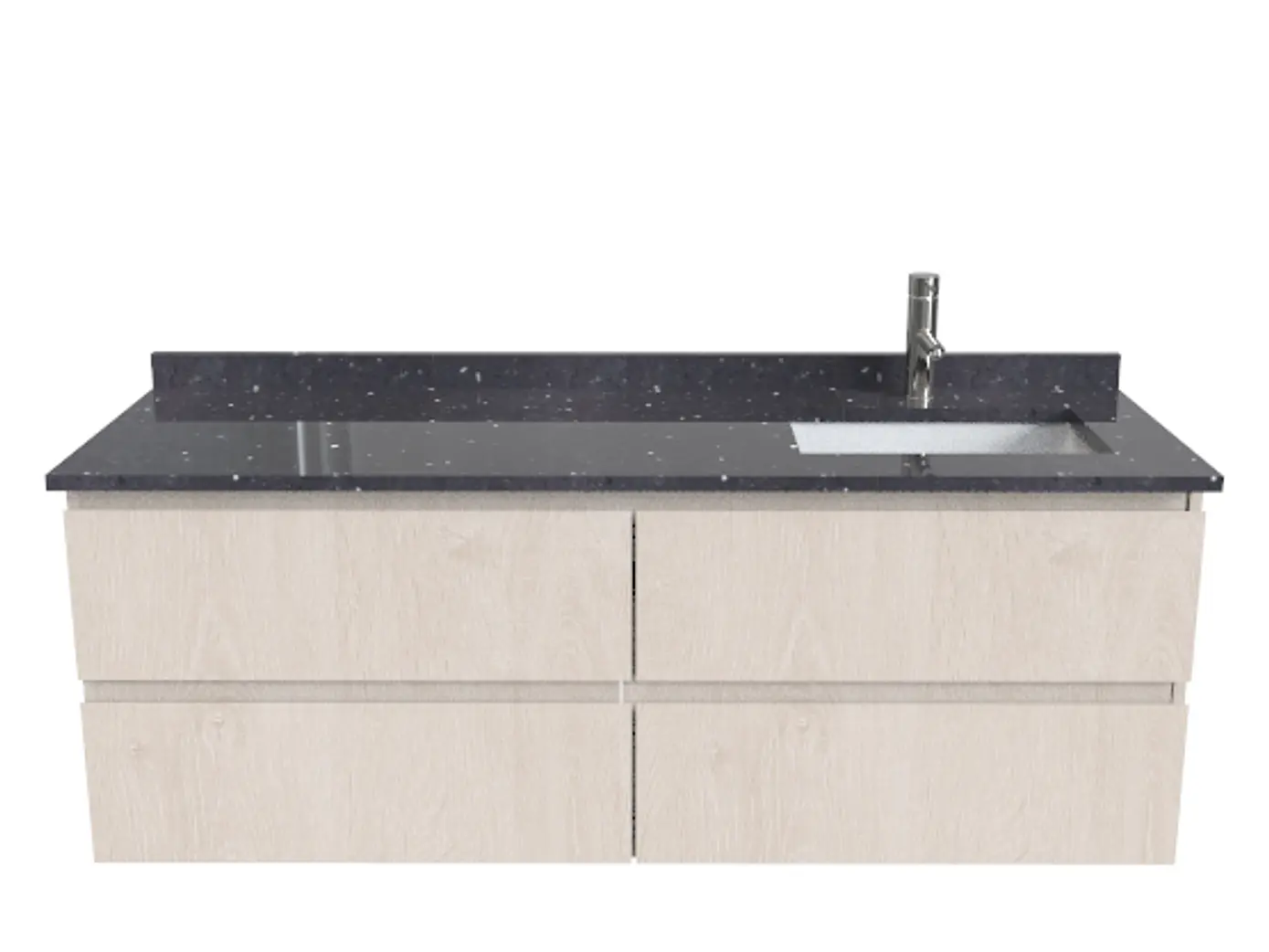 Mueble vanitorio Simple Aéreo  de 140 cm /  M2-1448 -ADD / Provenzal 1