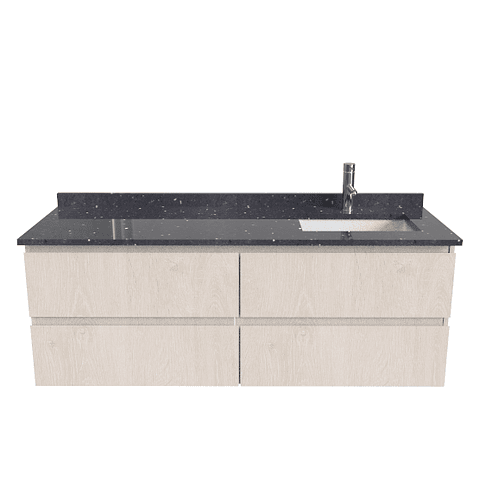 Mueble vanitorio Simple Aéreo  de 140 cm /  M2-1448 -ADD / Provenzal