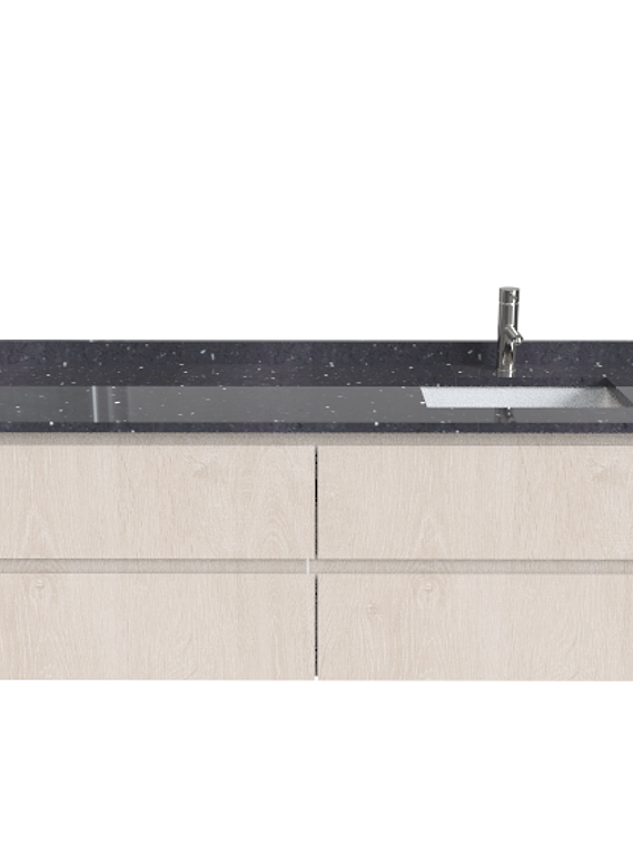 Mueble vanitorio Simple Aéreo  de 140 cm /  M2-1448 -ADD / Provenzal 1