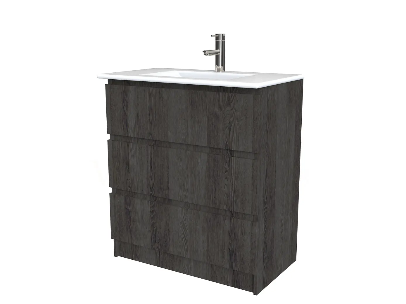 Mueble vanitorio al piso  de 70  cm con cubierta de loza M3-701  / Expresso 1