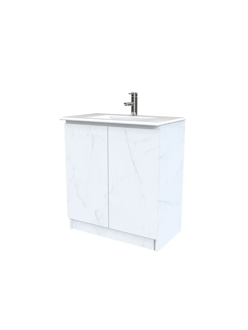 Mueble vanitorio al piso  de 90  cm con cubierta de loza M0-901  / Marmara 1