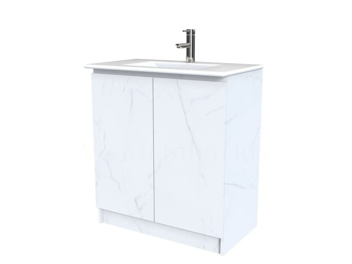 Mueble vanitorio al piso  de 90  cm con cubierta de loza M0-901  / Marmara 1