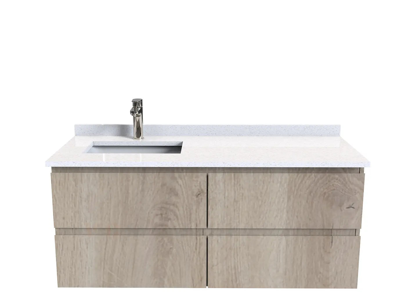 Mueble vanitorio aereo simple de 130cm  M4-1338-A / Jerez 1