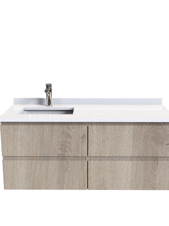 Mueble vanitorio aereo simple de 130cm  M4-1338-A / Jerez 1