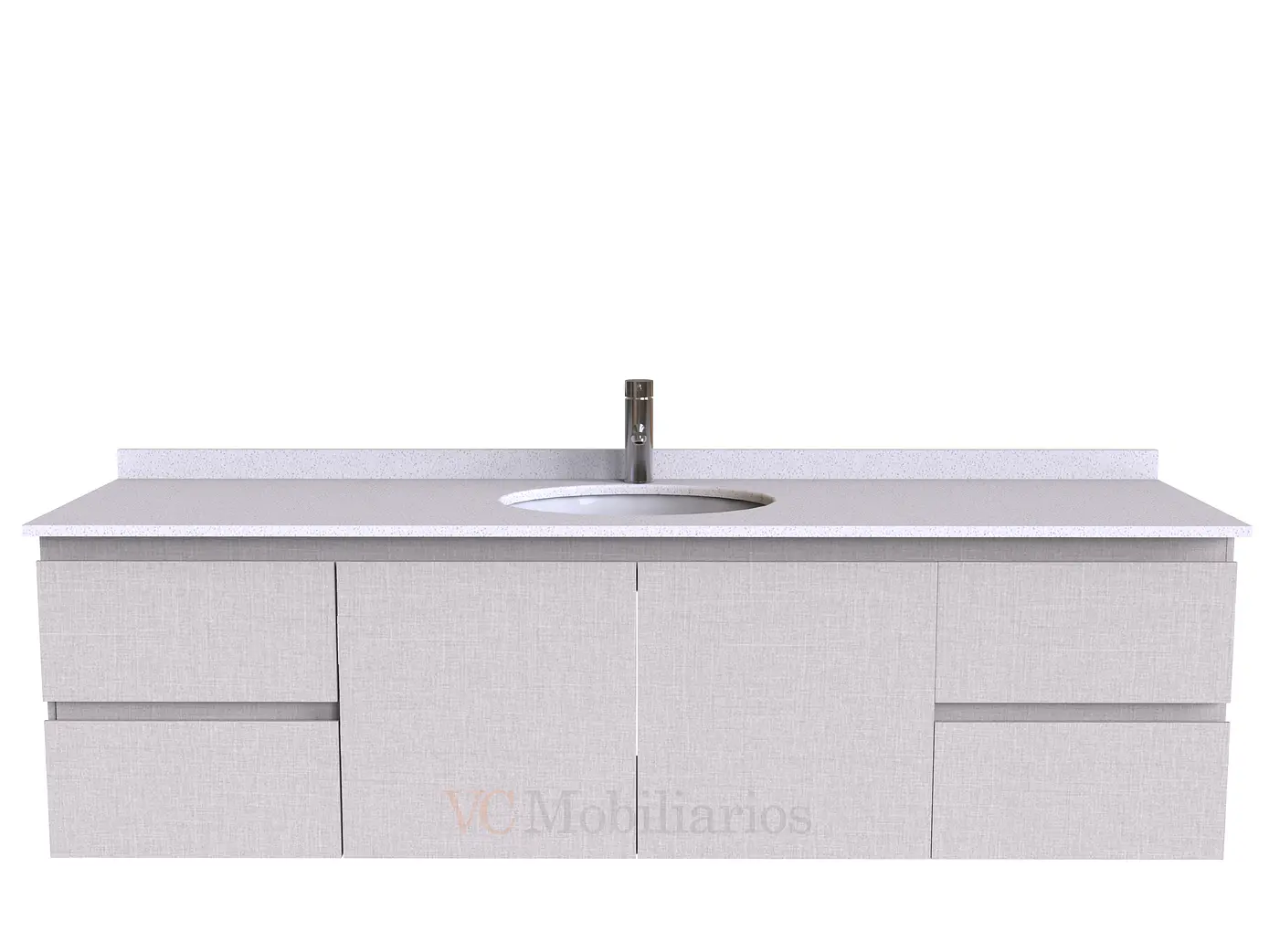 Mueble Vanitorio aereo simple de 190 cm M2-1908 / Giorno 1