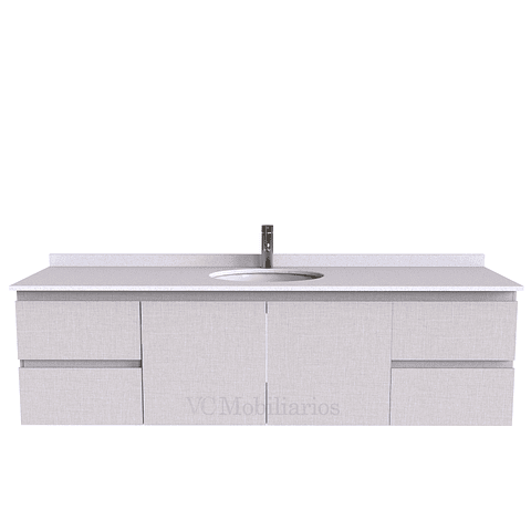 Mueble Vanitorio aereo simple de 190 cm M2-1908 / Giorno