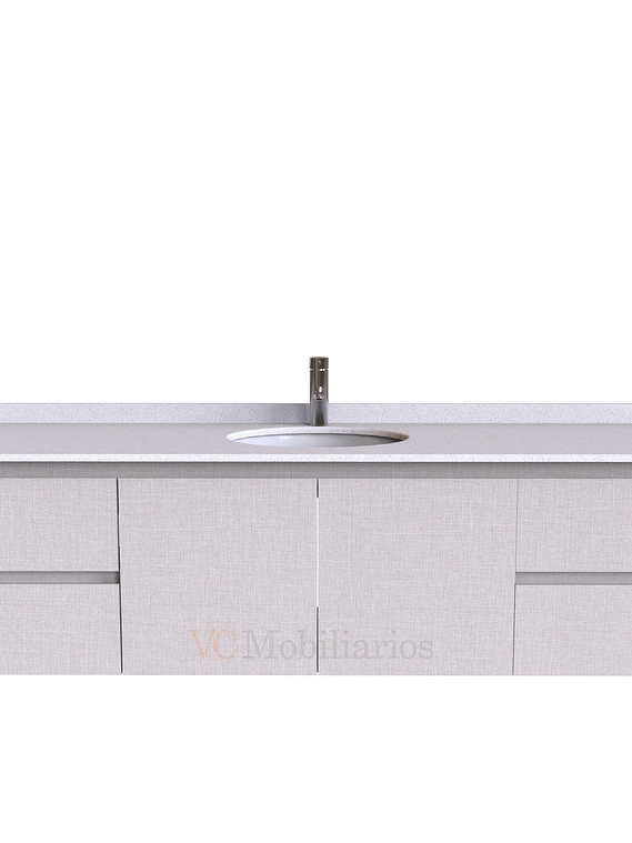 Mueble Vanitorio aereo simple de 190 cm M2-1908 / Giorno 1