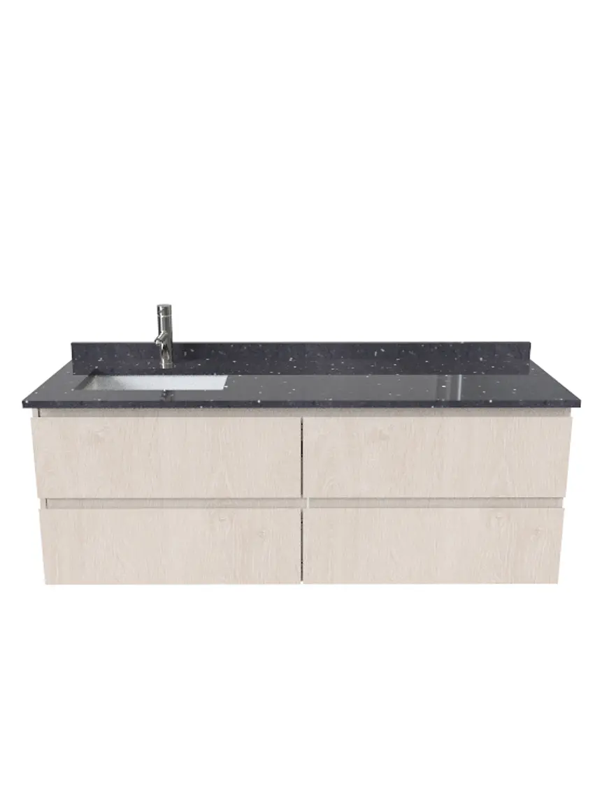 Mueble vanitorio Simple Aéreo  de 140 cm /  M2-1448 -ADI / Provenzal 1