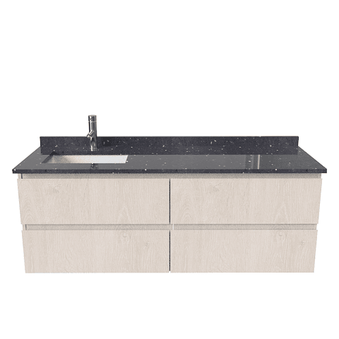 Mueble vanitorio Simple Aéreo  de 140 cm /  M2-1448 -ADI / Provenzal