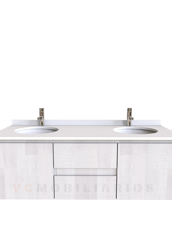 Mueble vanitorio Doble Aéreo  de 120 cm /  M2-1223 -DA / Legno 1