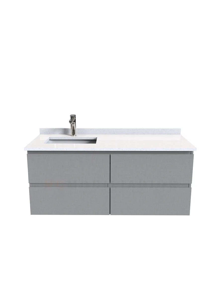 Mueble vanitorio aereo simple de 130cm  M4-1338-A / Notte 1
