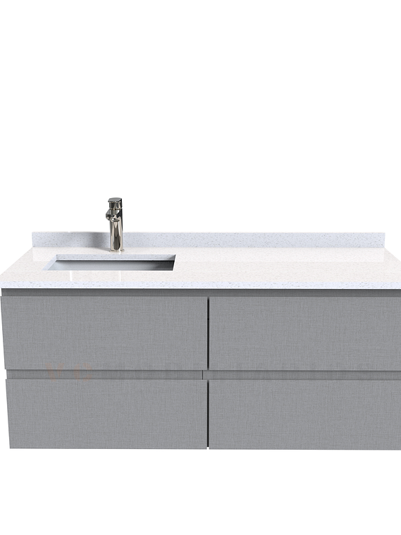 Mueble vanitorio aereo simple de 130cm  M4-1338-A / Notte 1