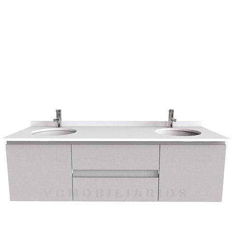Mueble vanitorio Doble Aéreo  de 180 cm /  M2-1823 -DA / Giorno