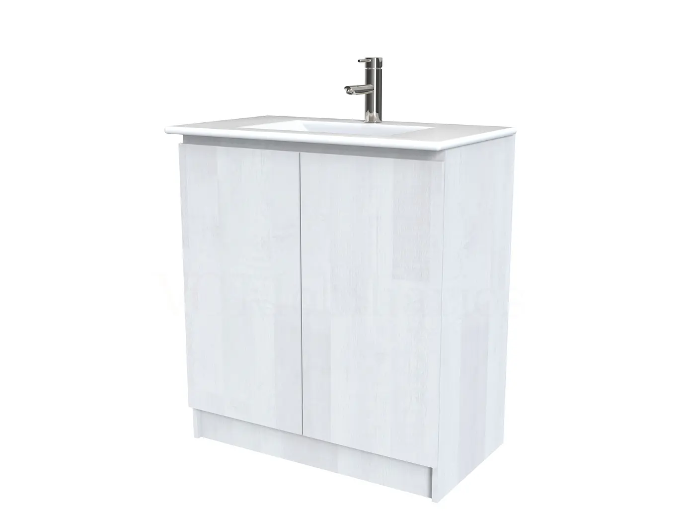 Mueble vanitorio al piso  de 90  cm con cubierta de loza M0-901  / Legno 1