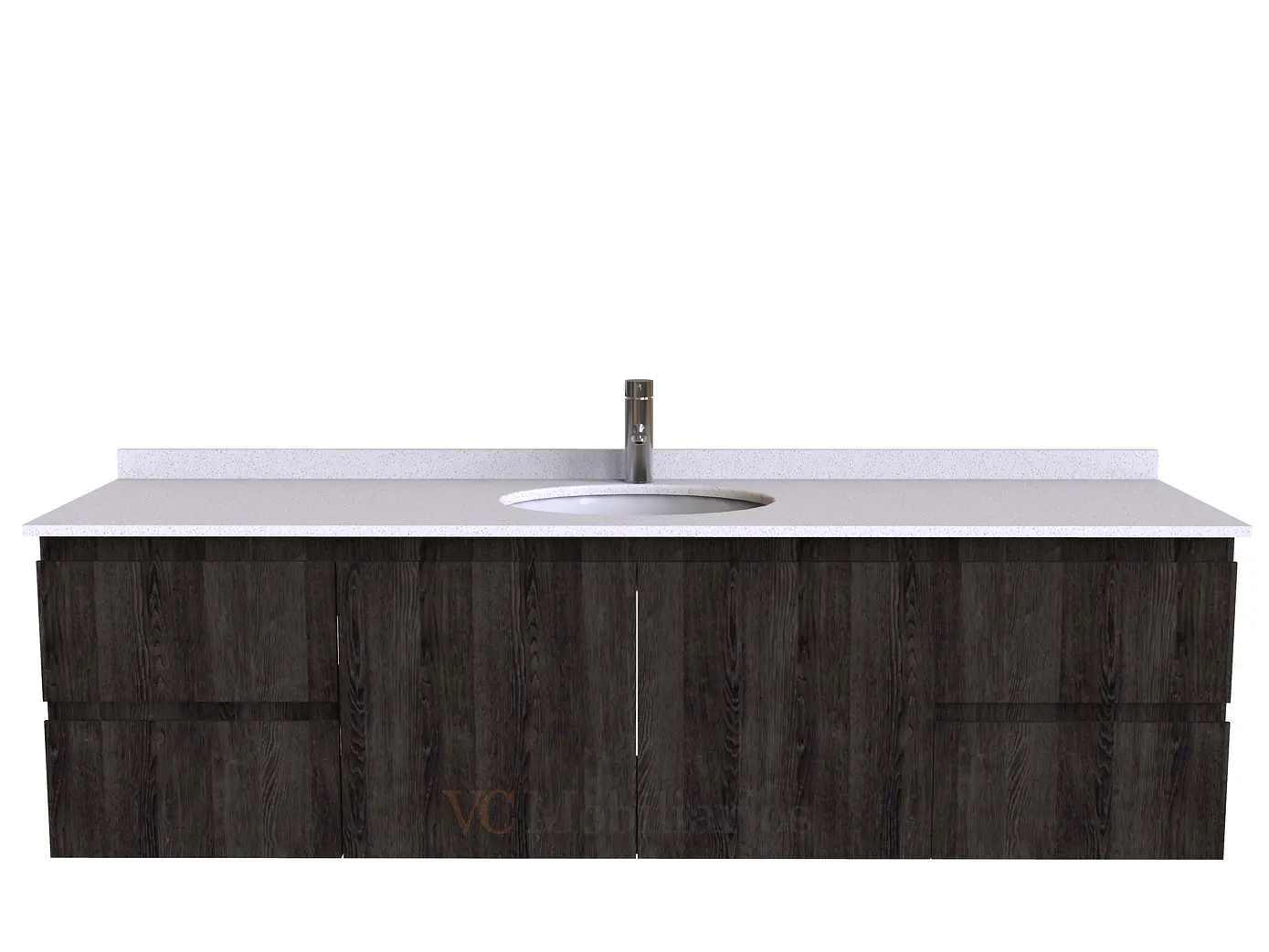 Mueble Vanitorio aereo simple de 190 cm M2-1908 / Espresso 1