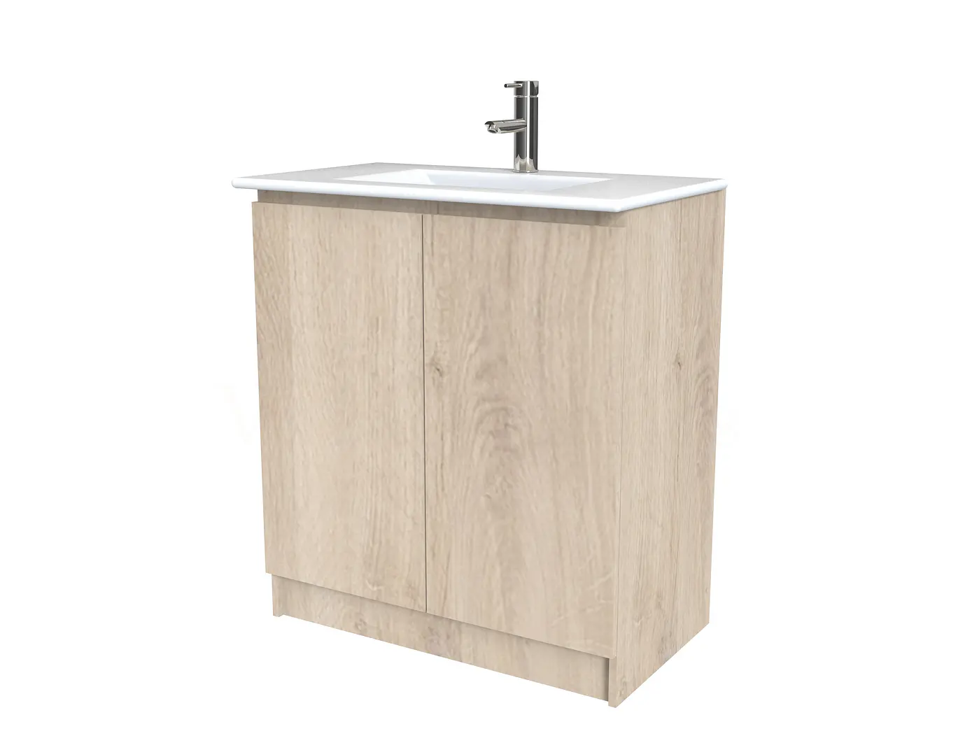 Mueble vanitorio al piso  de 90  cm con cubierta de loza M0-901  / Jerez 1