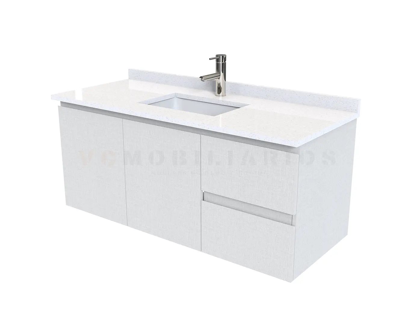 Mueble vanitorio aereo simple de 130cm  M2-1338-A / Giorno 1