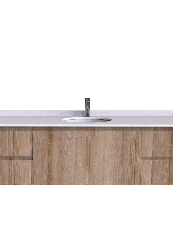 Mueble Vanitorio aereo simple de 190 cm M2-1908 / Cava 1