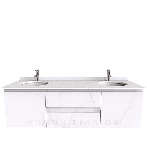 Mueble vanitorio Doble Aéreo  de 180 cm /  M2-1823 -DA / Marmara