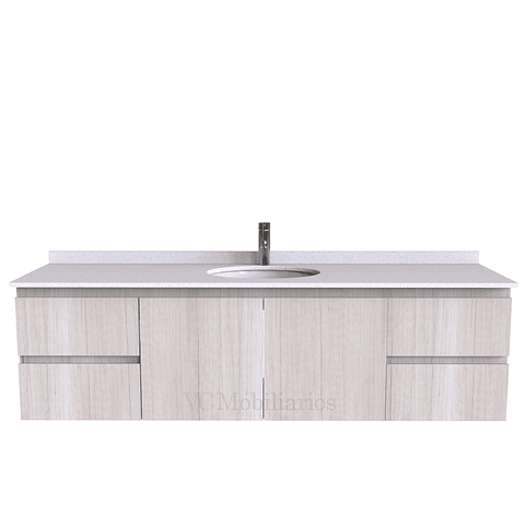 Mueble Vanitorio aereo simple de 190 cm M2-1908 / Toscana