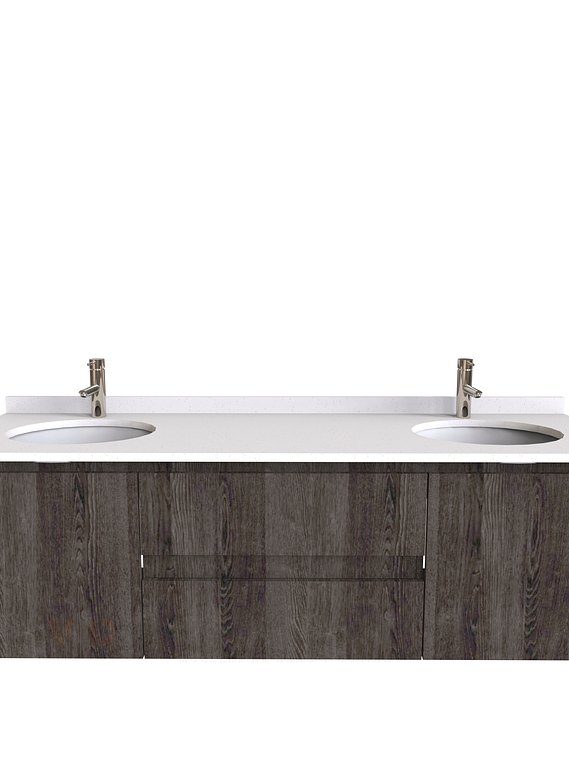 Mueble vanitorio Doble Aéreo  de 180 cm /  M2-1823 -DA / Espresso 1