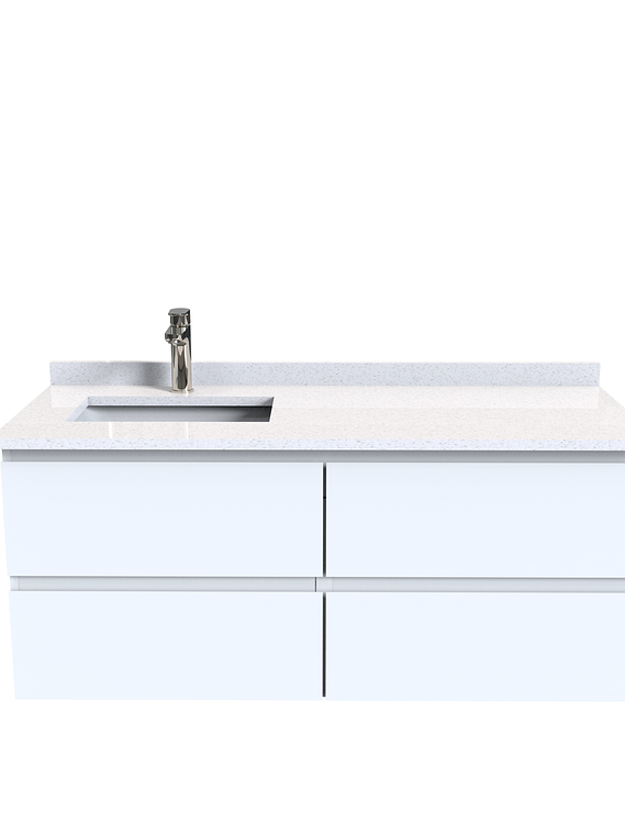 Mueble vanitorio aereo de 120 cm  con cubierta de cuarzo / M4-1208-A 1