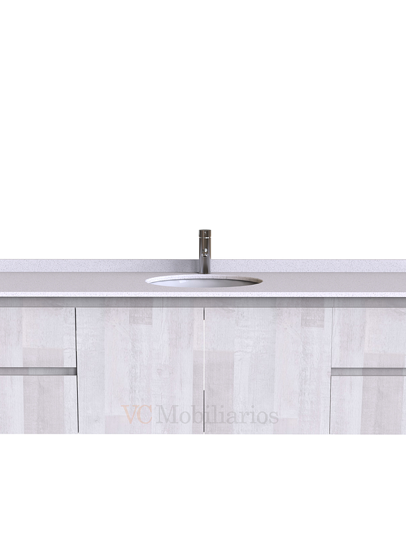 Mueble Vanitorio aereo simple de 190 cm M2-1908 / Legno 1