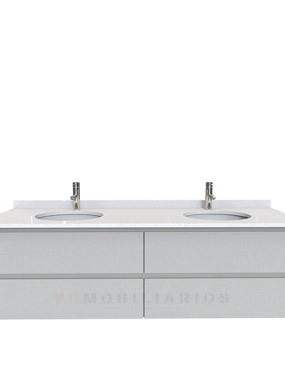 Mueble vanitorio Doble Aéreo  de 170 cm /  M4-1723 -DA / Giorno 1