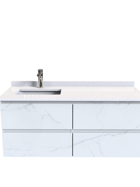 Mueble vanitorio aereo de 120 cm  con cubierta de cuarzo / M4-1208-A 2