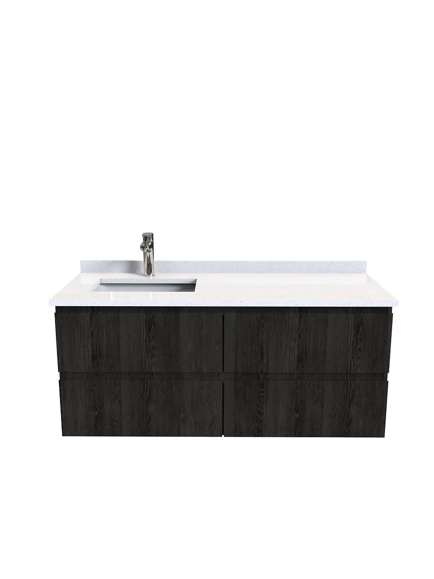 Mueble vanitorio aereo de 120 cm  con cubierta de cuarzo / M4-1208-A 3