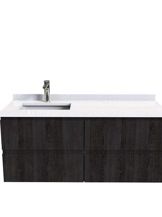 Mueble vanitorio aereo de 120 cm  con cubierta de cuarzo / M4-1208-A 3