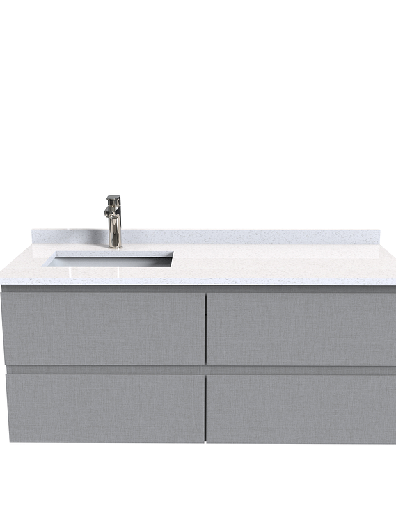 Mueble vanitorio aereo de 120 cm  con cubierta de cuarzo / M4-1208-A 5