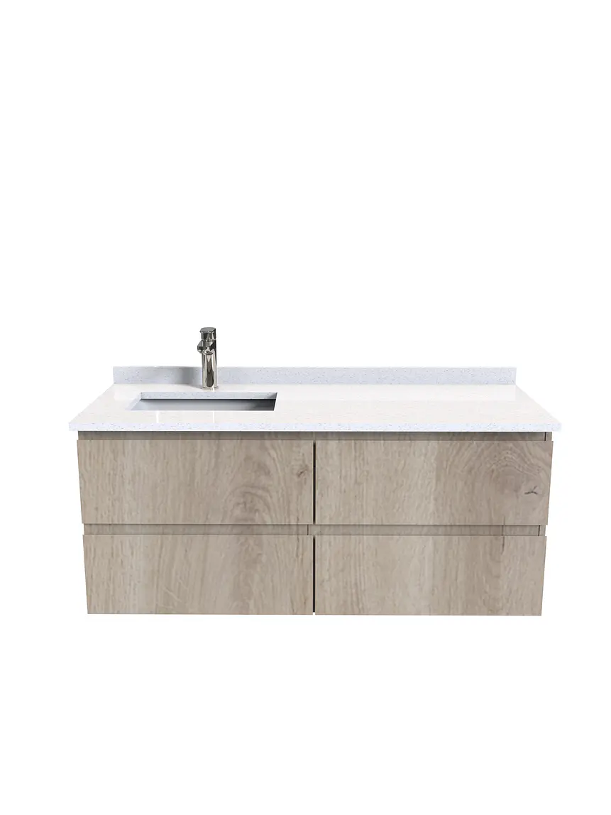 Mueble vanitorio aereo de 120 cm  con cubierta de cuarzo / M4-1208-A 6