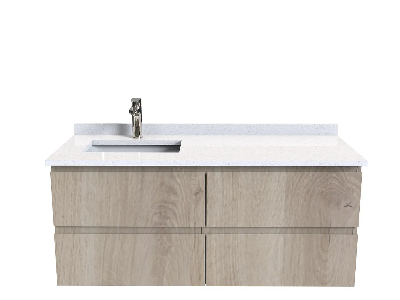 Mueble vanitorio aereo de 120 cm  con cubierta de cuarzo / M4-1208-A 6