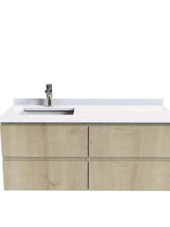 Mueble vanitorio aereo de 120 cm  con cubierta de cuarzo / M4-1208-A 7