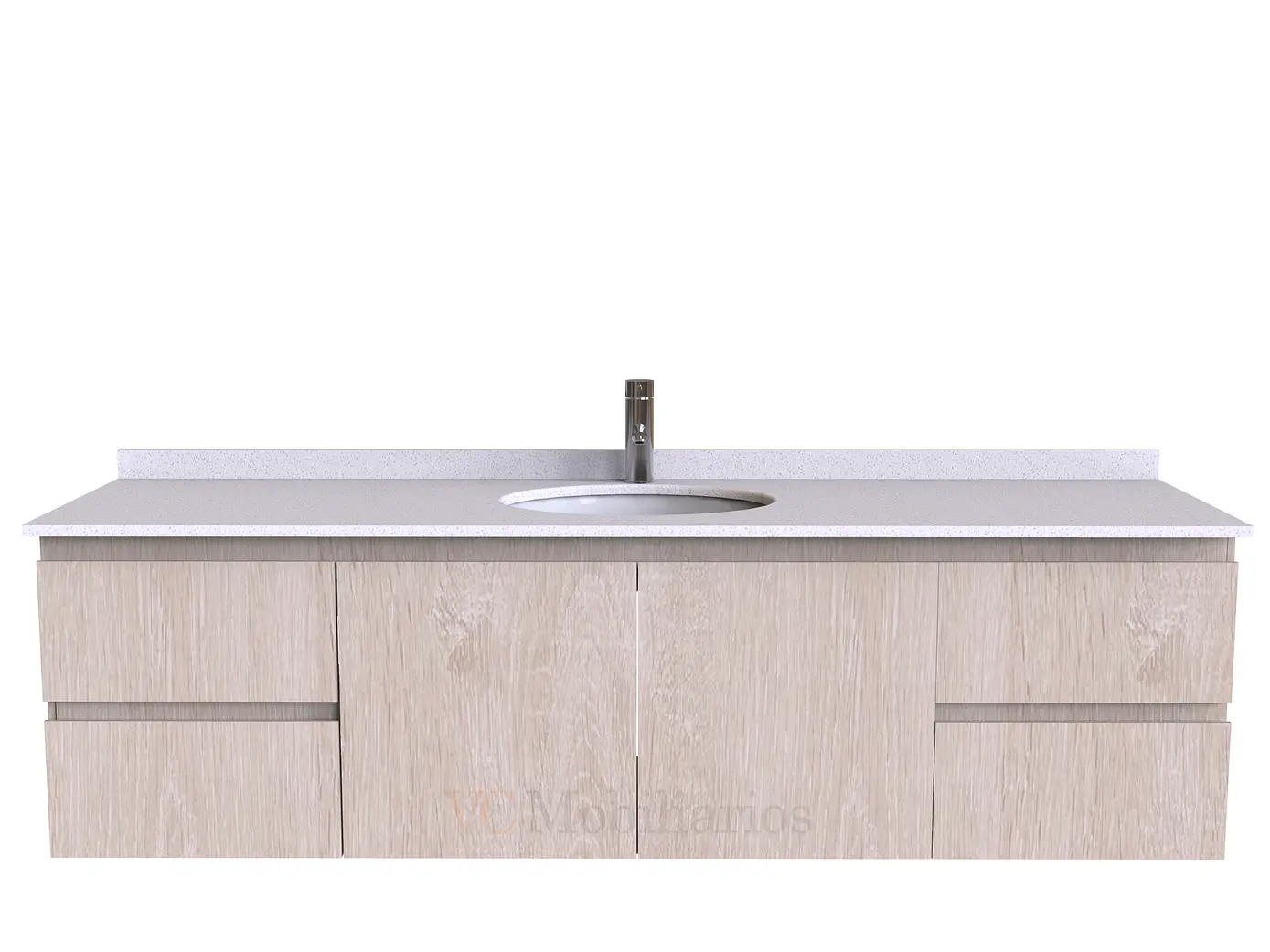 Mueble Vanitorio aereo simple de 190 cm M2-1908 / Provenzal 1