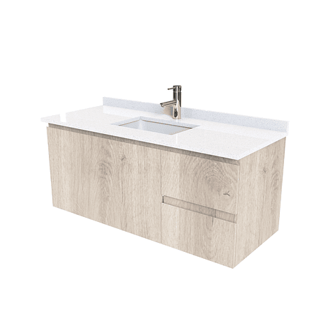 Mueble vanitorio aereo simple de 130cm  M2-1338-A / Jerez