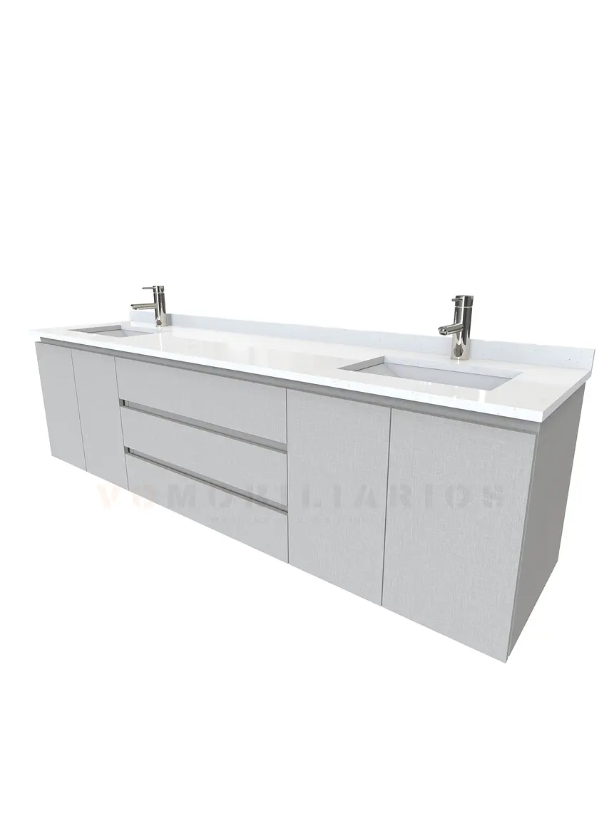Mueble vanitorio Doble Aéreo  de 190 cm /  M2-1928 -DA / Giorno 1