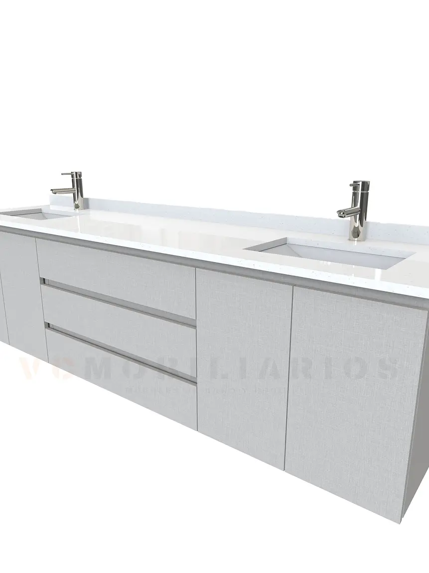 Mueble vanitorio Doble Aéreo  de 190 cm /  M2-1928 -DA / Giorno 1
