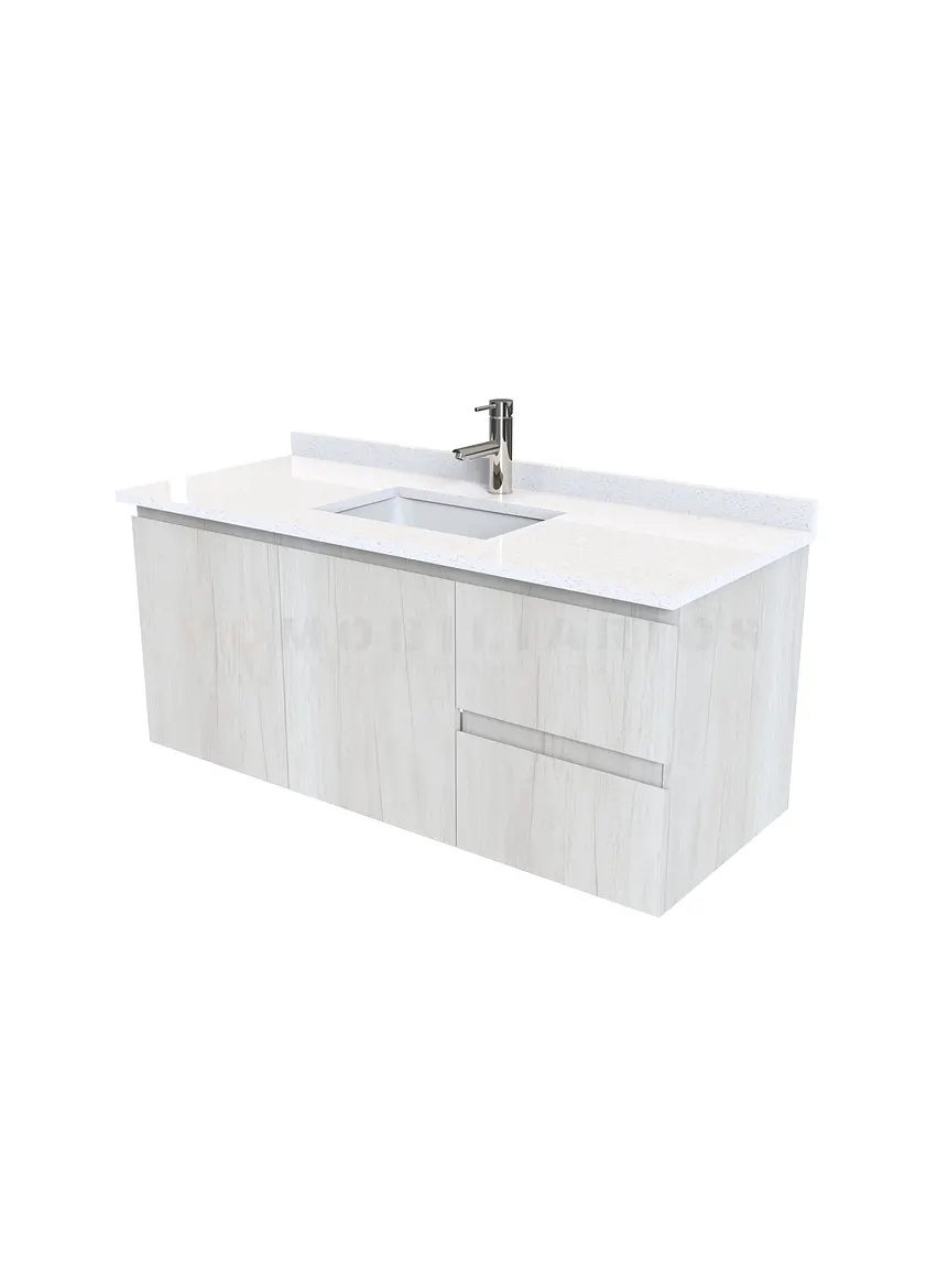 Mueble vanitorio aereo simple de 120cm  M2-1238-A / Toscana 1