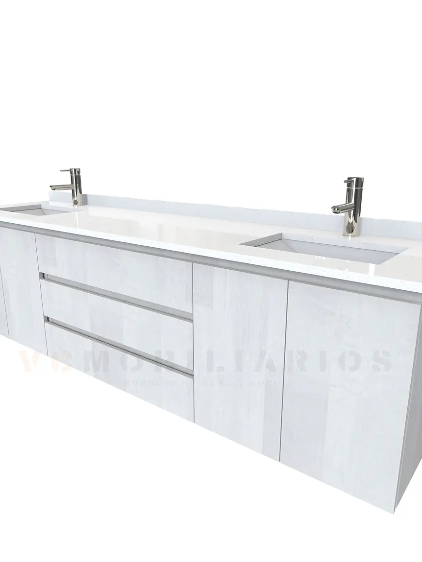 Mueble vanitorio Doble Aéreo  de 190 cm /  M2-1928 -DA / Legno 1